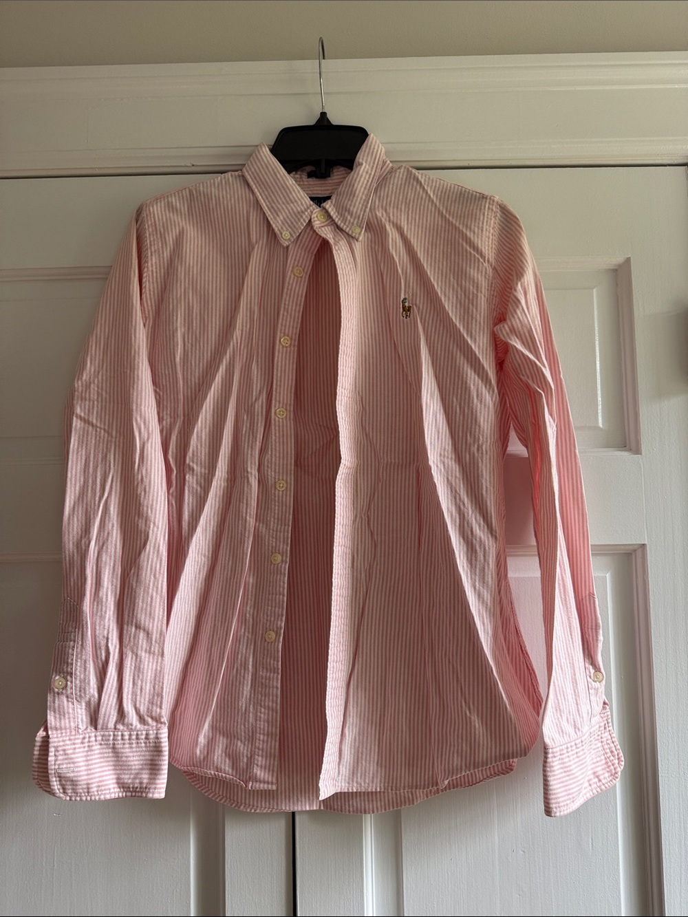Polo by Ralph Lauren Pink Stripe Oxford Shirt - Classic Button-Down